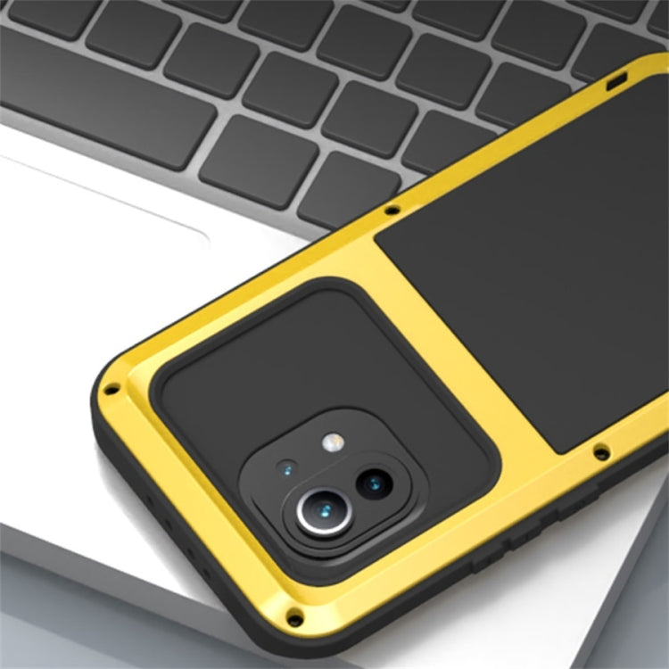 For Xiaomi Mi 11 LOVE MEI Metal Shockproof Waterproof Dustproof Protective Case without Glass(White) - Xiaomi Cases by buy2fix | Online Shopping UK | buy2fix