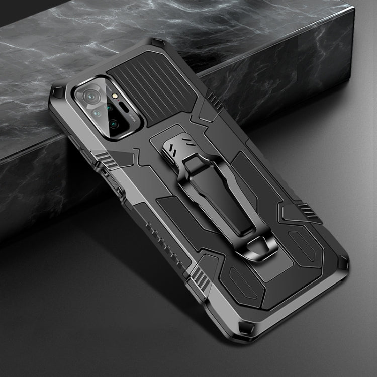 For Redmi Note 10 Pro / Note 10 Pro Max Armor Warrior Shockproof PC + TPU Protective Case(Black) - Xiaomi Cases by buy2fix | Online Shopping UK | buy2fix