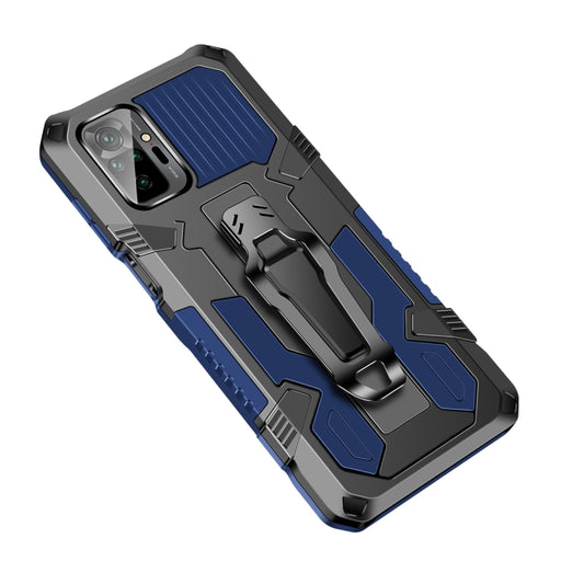 For Redmi Note 10 Pro / Note 10 Pro Max Armor Warrior Shockproof PC + TPU Protective Case(Sapphire Blue) by buy2fix