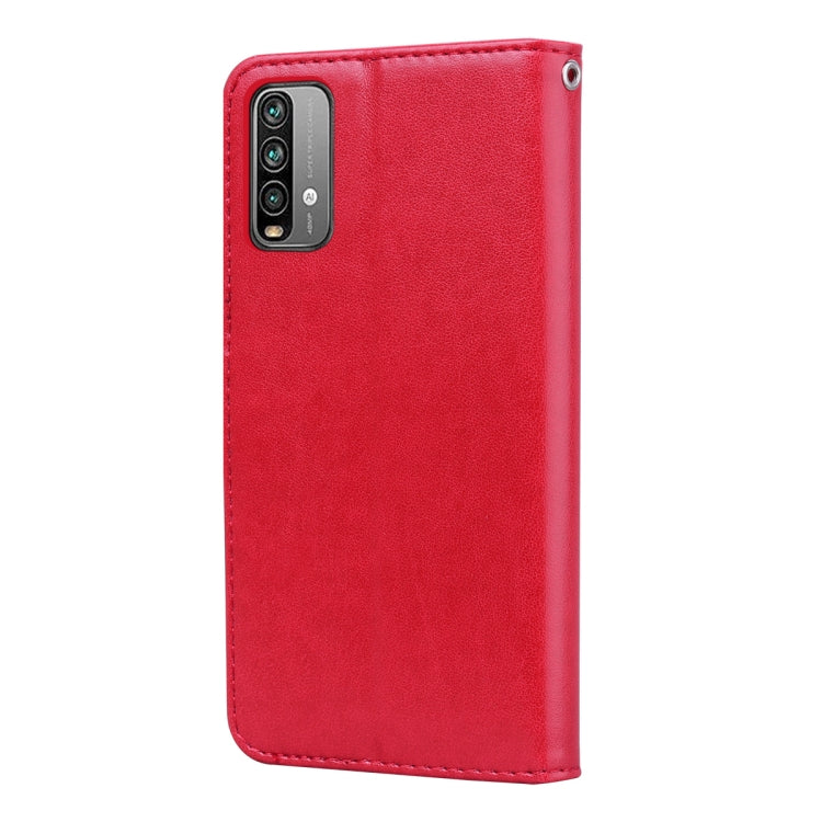 For Xiaomi Redmi 9T Rose Embossed Horizontal Flip PU Leather Case with Holder & Card Slots & Wallet(Red) - Xiaomi Cases by buy2fix | Online Shopping UK | buy2fix
