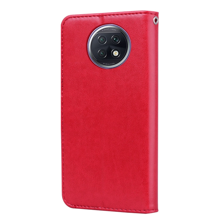 For Xiaomi Redmi Note 9T 5G Rose Embossed Horizontal Flip PU Leather Case with Holder & Card Slots & Wallet(Red) - Xiaomi Cases by buy2fix | Online Shopping UK | buy2fix