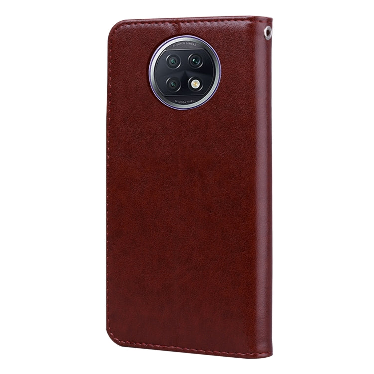 For Xiaomi Redmi Note 9T 5G Rose Embossed Horizontal Flip PU Leather Case with Holder & Card Slots & Wallet(Brown) - Xiaomi Cases by buy2fix | Online Shopping UK | buy2fix