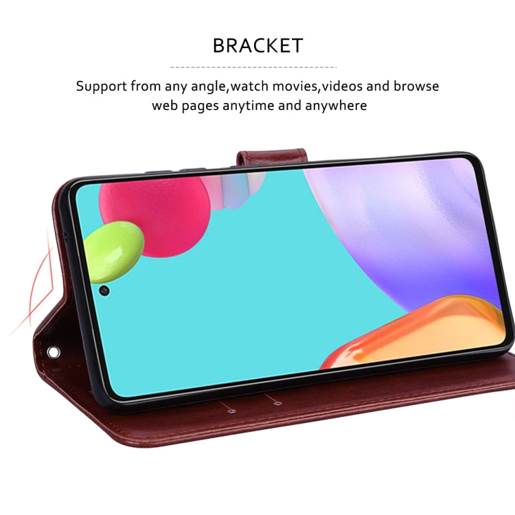 For Xiaomi Redmi Note 9T 5G Rose Embossed Horizontal Flip PU Leather Case with Holder & Card Slots & Wallet(Brown) - Xiaomi Cases by buy2fix | Online Shopping UK | buy2fix