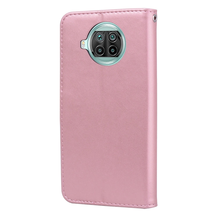 For Xiaomi Mi 10T Lite 5G Rose Embossed Horizontal Flip PU Leather Case with Holder & Card Slots & Wallet(Rose Gold) - Xiaomi Cases by buy2fix | Online Shopping UK | buy2fix