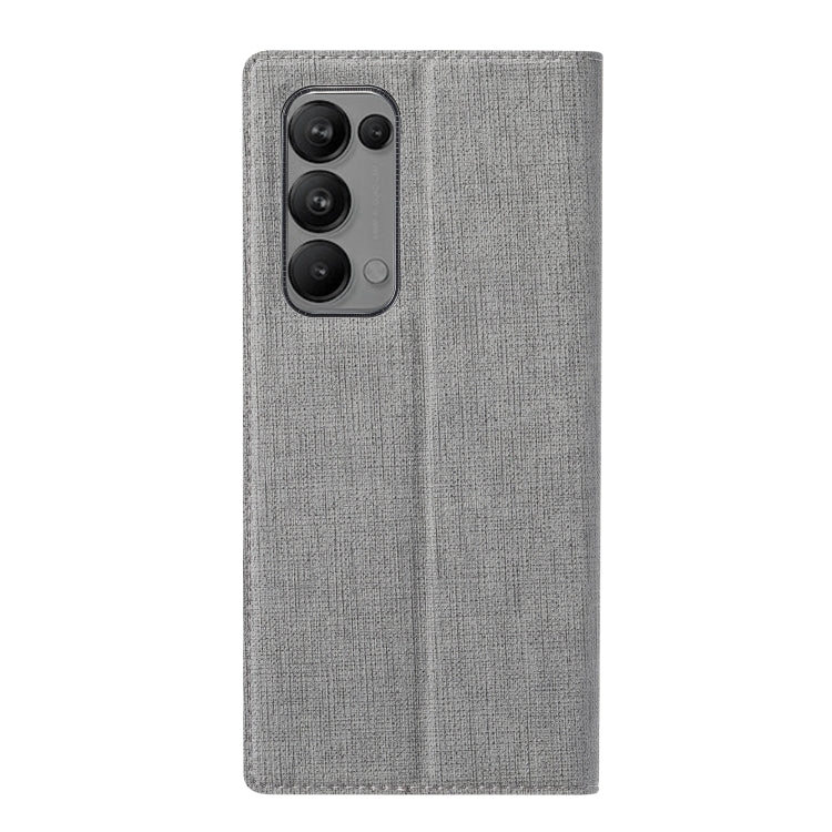 For OPPO Reno5 5G ViLi DMX Series Shockproof TPU + PU Leather Magnetic Attraction Horizontal Flip Case with Card Slot & Holder(Grey) - OPPO Cases by ViLi | Online Shopping UK | buy2fix
