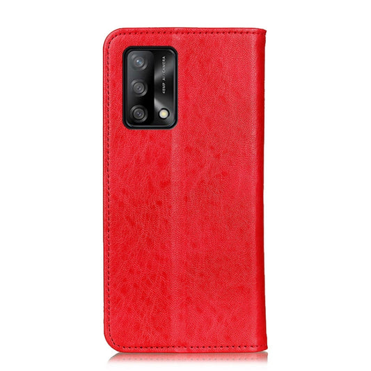 For OPPO F19 / A74 4G Magnetic Crazy Horse Texture Horizontal Flip Leather Case with Holder & Card Slots & Wallet(Red) by buy2fix