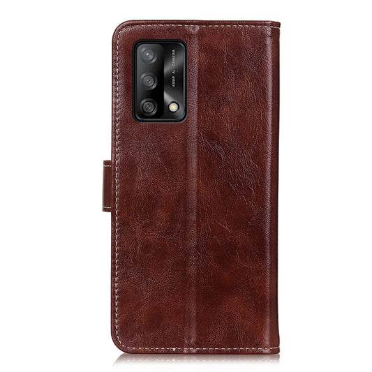 For OPPO F19 / A74 4G Retro Crazy Horse Texture Horizontal Flip Leather Case with Holder & Card Slots & Photo Frame & Wallet(Brown) by buy2fix