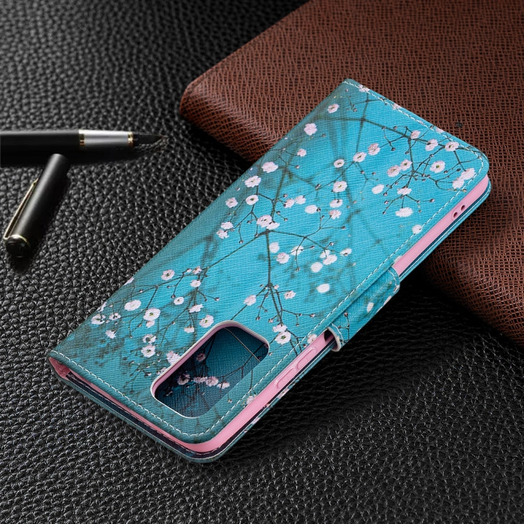 For Xiaomi Redmi Note 10 Pro Colored Drawing Pattern Horizontal Flip Leather Case with Holder & Card Slots & Wallet(Plum Blossom) by buy2fix