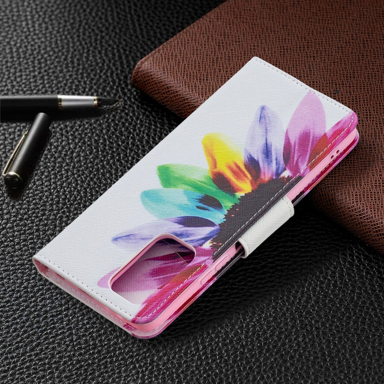 For Xiaomi Redmi Note 10 Pro Colored Drawing Pattern Horizontal Flip Leather Case with Holder & Card Slots & Wallet(Sun Flower) by buy2fix