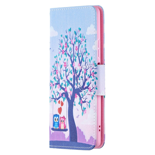 For Xiaomi Redmi Note 10 Pro Colored Drawing Pattern Horizontal Flip Leather Case with Holder & Card Slots & Wallet(Owl) by buy2fix