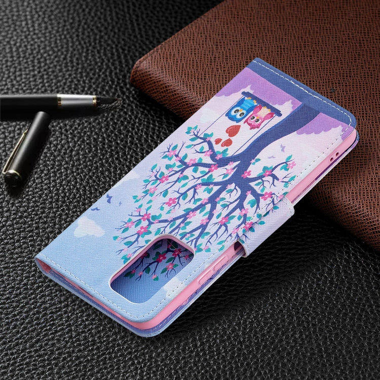For Xiaomi Redmi Note 10 Pro Colored Drawing Pattern Horizontal Flip Leather Case with Holder & Card Slots & Wallet(Owl) by buy2fix