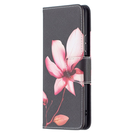 For Xiaomi Redmi Note 10 Pro Colored Drawing Pattern Horizontal Flip Leather Case with Holder & Card Slots & Wallet(Lotus) by buy2fix