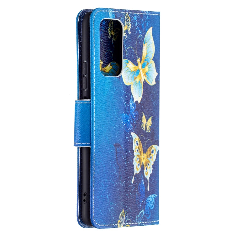 For Xiaomi Redmi Note 10 Pro Colored Drawing Pattern Horizontal Flip Leather Case with Holder & Card Slots & Wallet(Gold Butterfly) - Xiaomi Cases by buy2fix | Online Shopping UK | buy2fix