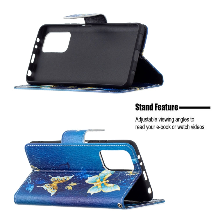 For Xiaomi Redmi Note 10 Pro Colored Drawing Pattern Horizontal Flip Leather Case with Holder & Card Slots & Wallet(Gold Butterfly) - Xiaomi Cases by buy2fix | Online Shopping UK | buy2fix