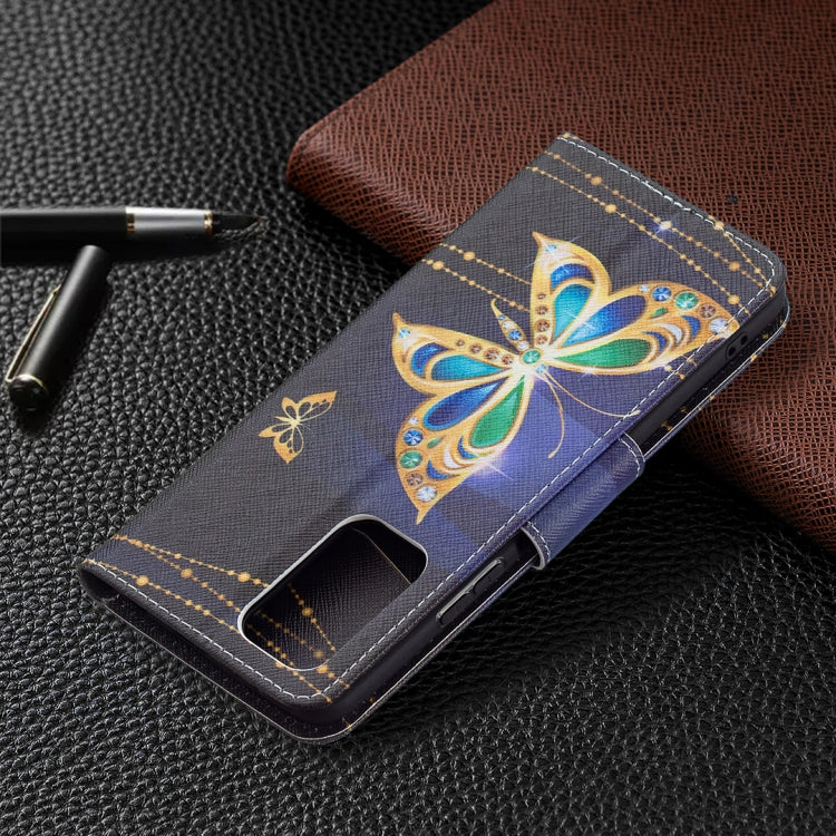 For Xiaomi Redmi Note 10 Pro Colored Drawing Pattern Horizontal Flip Leather Case with Holder & Card Slots & Wallet(Big Butterfly) by buy2fix