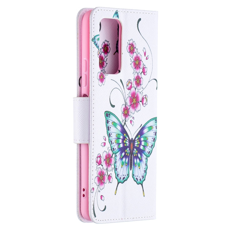 For Xiaomi Redmi Note 10 Pro Colored Drawing Pattern Horizontal Flip Leather Case with Holder & Card Slots & Wallet(Peach Blossom Butterfly) - Xiaomi Cases by buy2fix | Online Shopping UK | buy2fix