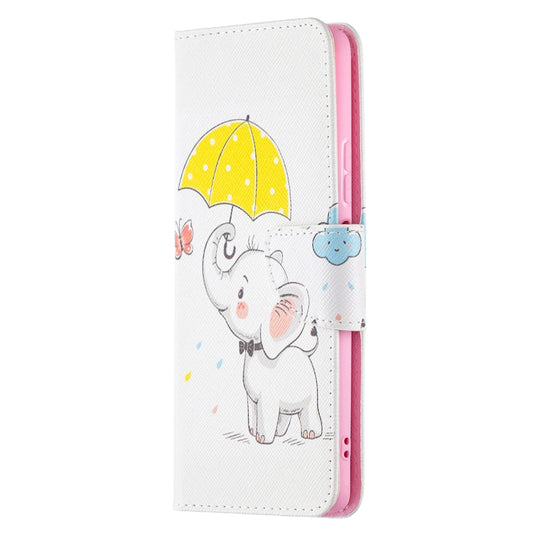 For Xiaomi Redmi Note 10 Pro Colored Drawing Pattern Horizontal Flip Leather Case with Holder & Card Slots & Wallet(Umbrella Elephant) by buy2fix
