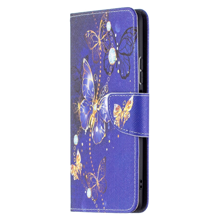 For Xiaomi Redmi Note 10 Pro Colored Drawing Pattern Horizontal Flip Leather Case with Holder & Card Slots & Wallet(Purple Butterfly) - Xiaomi Cases by buy2fix | Online Shopping UK | buy2fix
