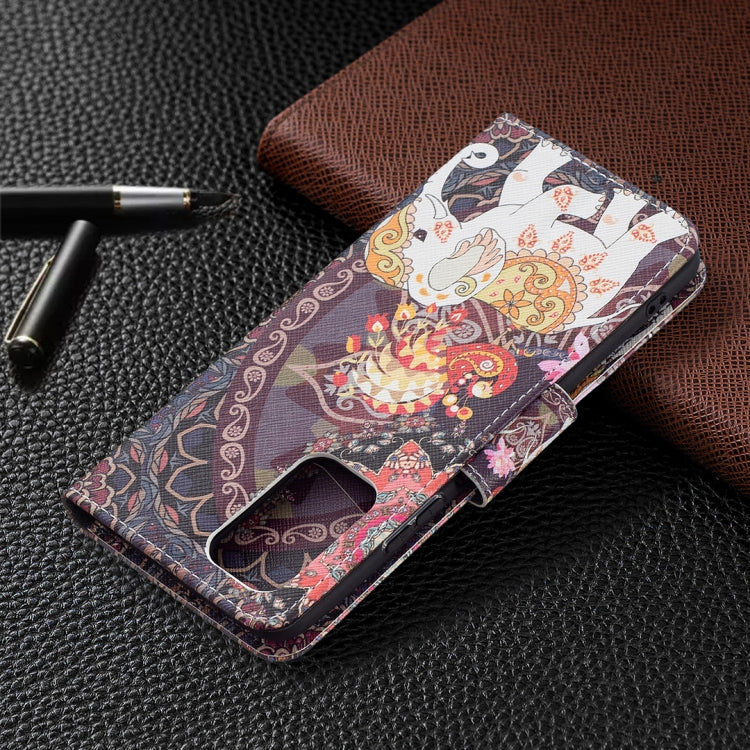 For Xiaomi Redmi Note 10 Pro Colored Drawing Pattern Horizontal Flip Leather Case with Holder & Card Slots & Wallet(Flowers Elephant) - Xiaomi Cases by buy2fix | Online Shopping UK | buy2fix