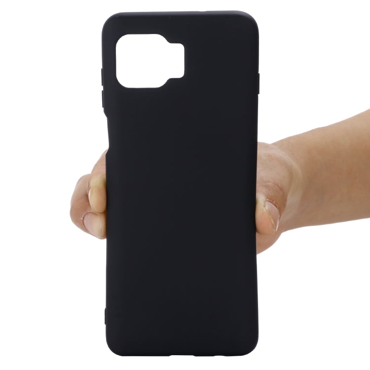 For Motorola Moto G 5G Plus Solid Color Liquid Silicone Dropproof Full Coverage Protective Case(Black) - Motorola Cases by buy2fix | Online Shopping UK | buy2fix