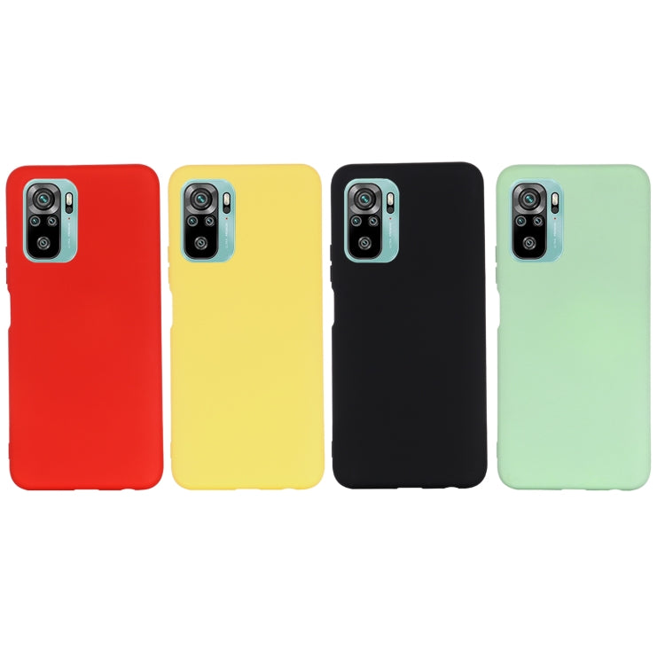 For Xiaomi Redmi Note 10S Solid Color Liquid Silicone Dropproof Full Coverage Protective Case(Black) - Xiaomi Cases by buy2fix | Online Shopping UK | buy2fix