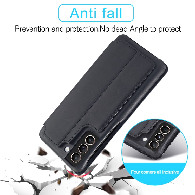 For Samsung Galaxy S21 FE LC.IMEEKE Hon Ancient Series Horizontal Flip Leather Case with Holder & Card Slot(Black) - Galaxy Phone Cases by LC.IMEEKE | Online Shopping UK | buy2fix