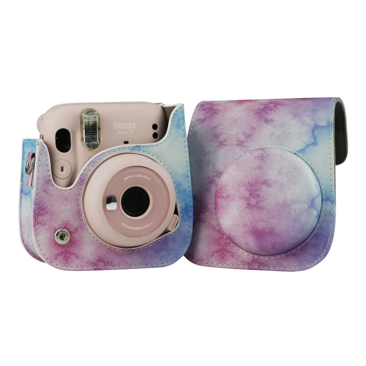 Painted Series Camera Bag with Shoulder Strap for Fujifilm Instax mini 11(Blue Pastel) by buy2fix