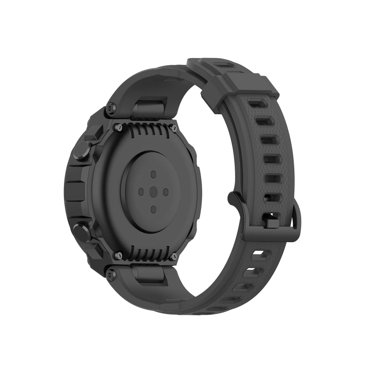 For Amazfit T-Rex Pro / Amazfit T-Rex Silicone Watch Band with Dismantling Tools, One Size(Dark Grey) - Watch Bands by buy2fix | Online Shopping UK | buy2fix