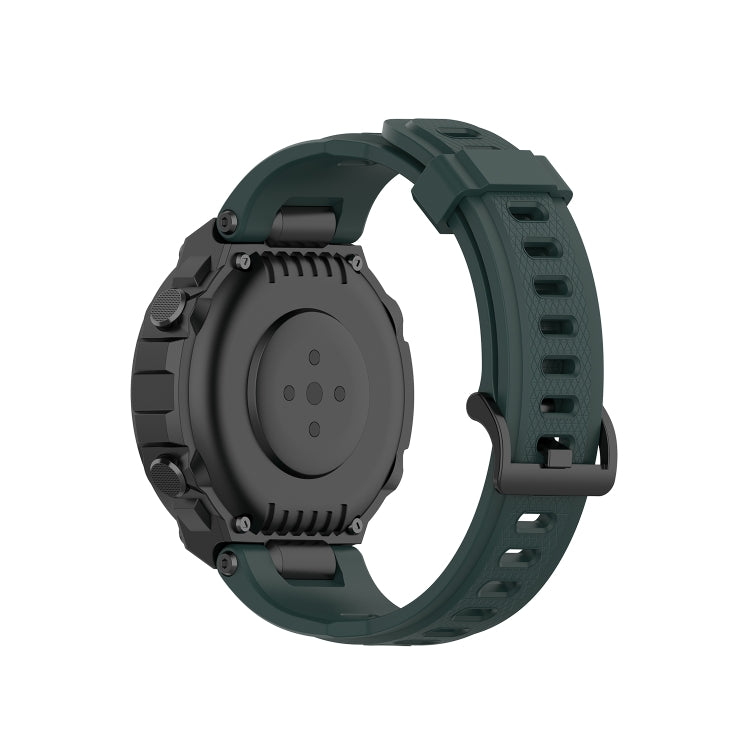 For Amazfit T-Rex Pro / Amazfit T-Rex Silicone Watch Band with Dismantling Tools, One Size(Olive Green) - Watch Bands by buy2fix | Online Shopping UK | buy2fix