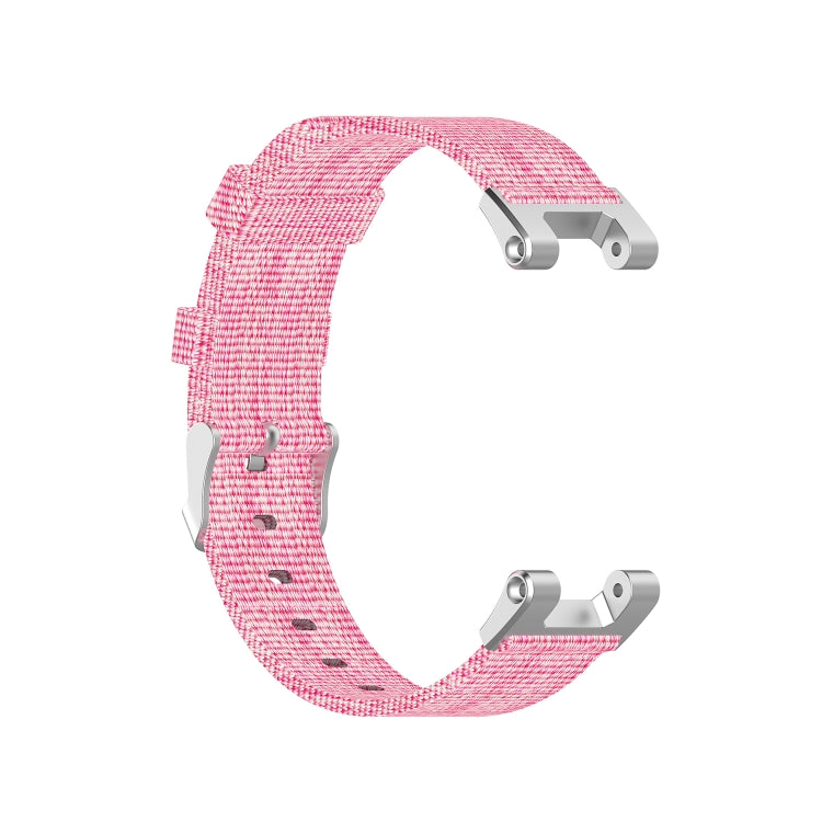 For Amazfit T-Rex Pro / Amazfit T-Rex Nylon Canvas Watch Band with Dismantling Tools, One Size(Pink) - Watch Bands by buy2fix | Online Shopping UK | buy2fix