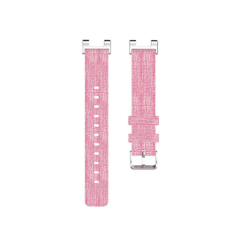 For Amazfit T-Rex Pro / Amazfit T-Rex Nylon Canvas Watch Band with Dismantling Tools, One Size(Pink) - Watch Bands by buy2fix | Online Shopping UK | buy2fix