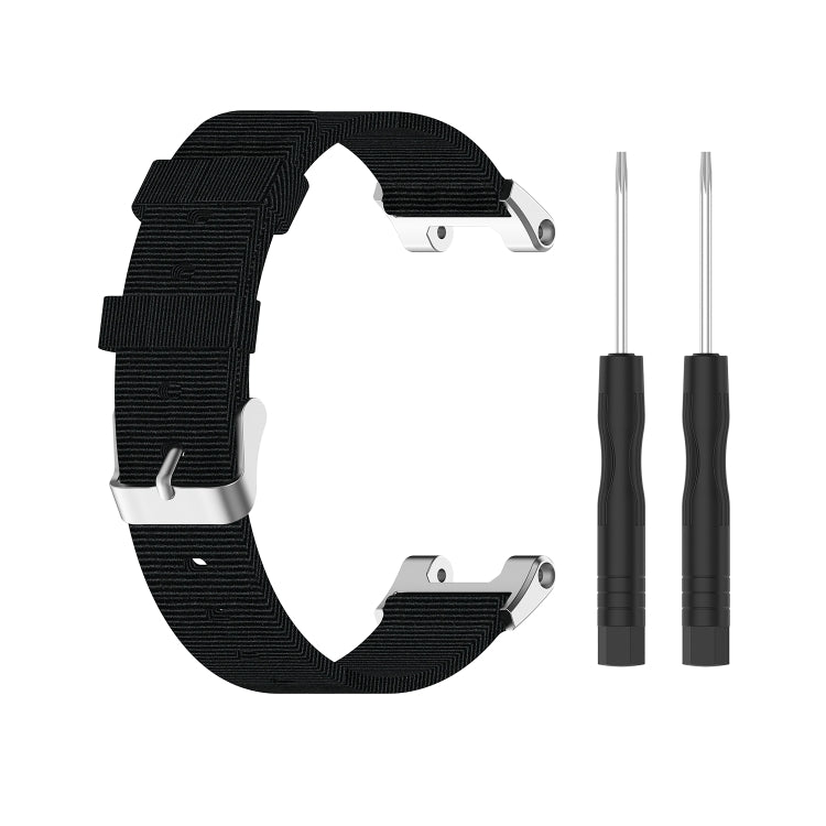 For Amazfit T-Rex Pro / Amazfit T-Rex Nylon Canvas Watch Band with Dismantling Tools, One Size(Black) - Watch Bands by buy2fix | Online Shopping UK | buy2fix
