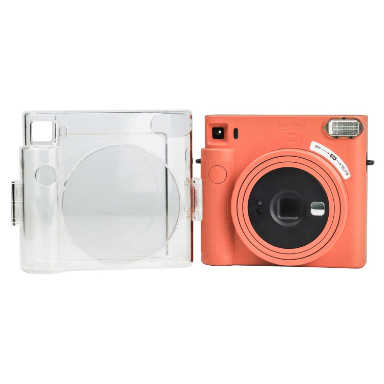 Clear Crystal Camera Bag with Shoulder Strap for Fujifilm Instax Square SQ1 by buy2fix