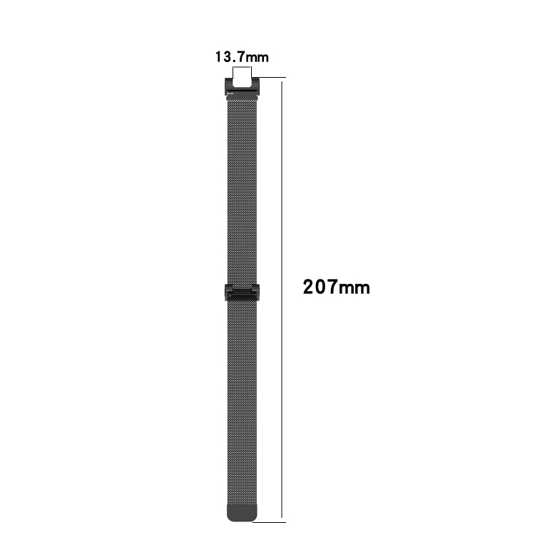 For Amazfit T-Rex Pro / Amazfit T-Rex Milanese Magnetic Metal Watch Band(Black) - Watch Bands by buy2fix | Online Shopping UK | buy2fix