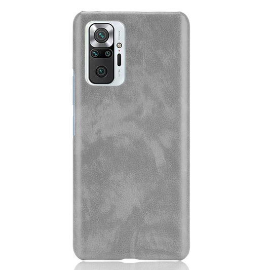 For Xiaomi Redmi Note 10 Pro (India version) / Note 10 Pro Max Shockproof Litchi Texture PC + PU Case(Gray) by buy2fix