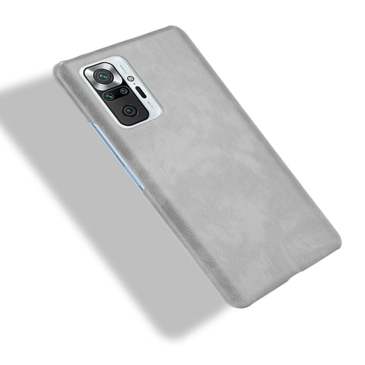 For Xiaomi Redmi Note 10 Pro (India version) / Note 10 Pro Max Shockproof Litchi Texture PC + PU Case(Gray) - Xiaomi Cases by buy2fix | Online Shopping UK | buy2fix