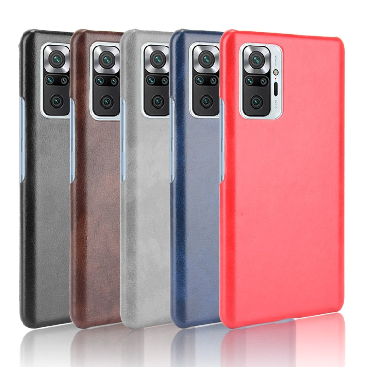 For Xiaomi Redmi Note 10 Pro (India version) / Note 10 Pro Max Shockproof Litchi Texture PC + PU Case(Gray) - Xiaomi Cases by buy2fix | Online Shopping UK | buy2fix