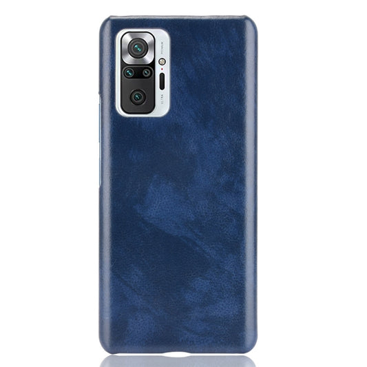 For Xiaomi Redmi Note 10 Pro (India version) / Note 10 Pro Max Shockproof Litchi Texture PC + PU Case(Blue) by buy2fix