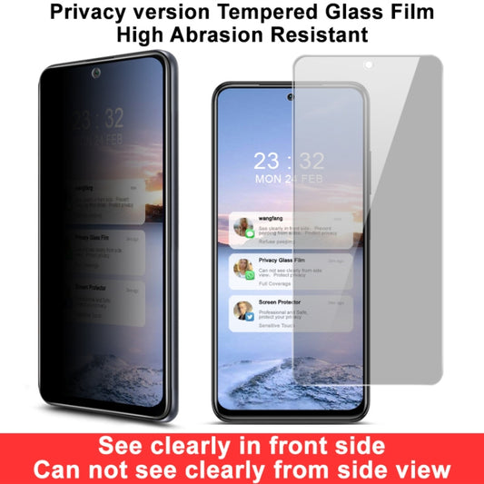 For Xiaomi Redmi Note 10S / Note 10 4G / 5G IMAK HD Anti-spy Tempered Glass Protective Film by imak