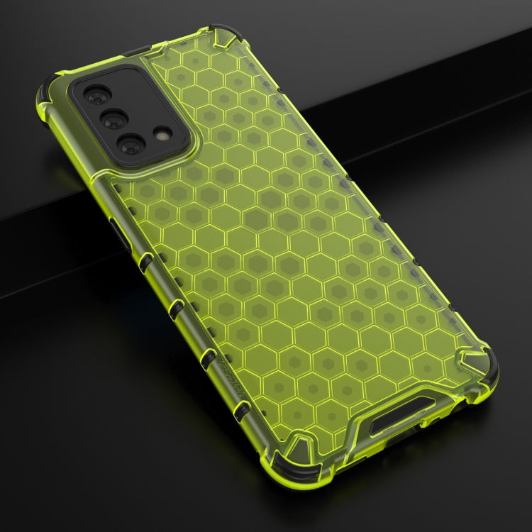 For OPPO A74 4G Shockproof Honeycomb PC + TPU Case(Green) by buy2fix