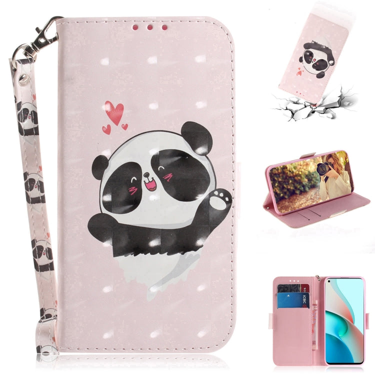 For Xiaomi Redmi Note 9T / 9 5G 3D Painted Pattern Magnetic Attraction Horizontal Flip Leather Case with Holder & Card Slot & Wallet & Lanyard(Love-heart Bear) - Xiaomi Cases by buy2fix | Online Shopping UK | buy2fix