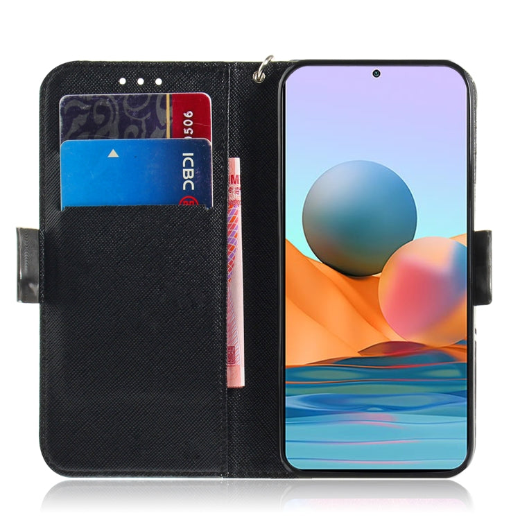 For Xiaomi Redmi Note 10 Pro 3D Painted Pattern Magnetic Attraction Horizontal Flip Leather Case with Holder & Card Slot & Wallet & Lanyard(Peacock Wreath) - Xiaomi Cases by buy2fix | Online Shopping UK | buy2fix