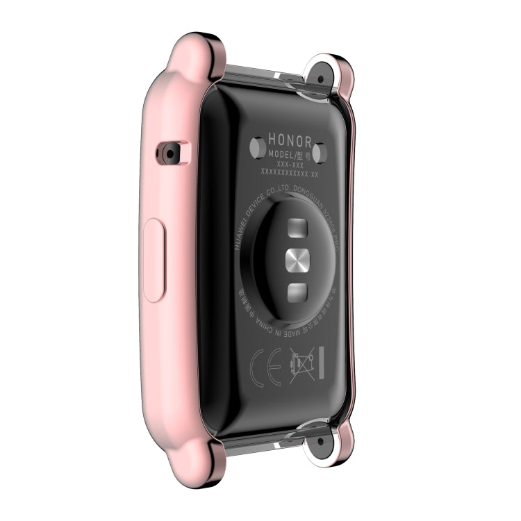 For Honor Watch ES Full Coverage TPU Electroplating Protective Case(Pink) - Watch Case by buy2fix | Online Shopping UK | buy2fix