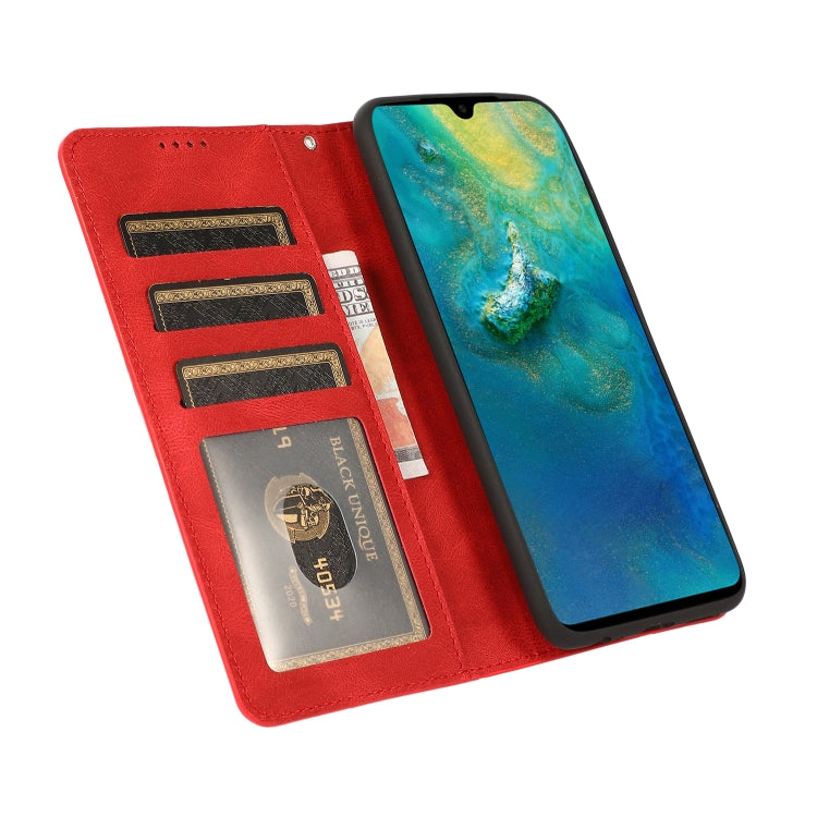 For Xiaomi Redmi Note 10 Fantasy Classic Skin-feel Calfskin Texture Magnetic Buckle Horizontal Flip PU Leather Case with Holder & Card Slot & Wallet(Red) - Xiaomi Cases by buy2fix | Online Shopping UK | buy2fix