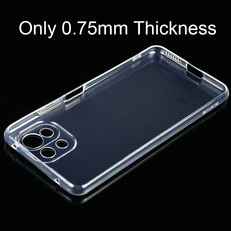 For Xiaomi Mi 11 Lite 0.75mm Ultra-thin Transparent TPU Soft Protective Case - Xiaomi Cases by buy2fix | Online Shopping UK | buy2fix