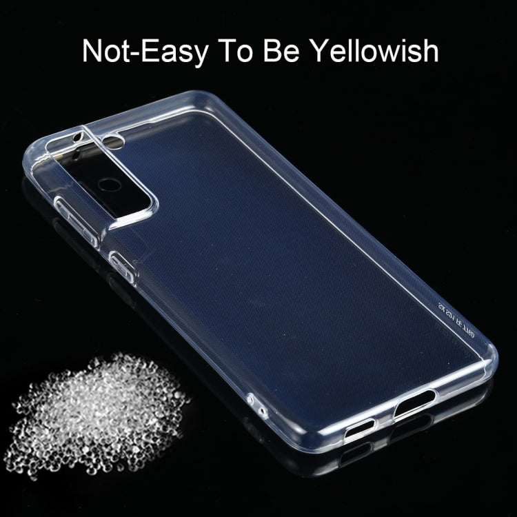 For Samsung Galaxy S21 FE 5G 0.75mm Ultra-thin Transparent TPU Soft Protective Case by buy2fix