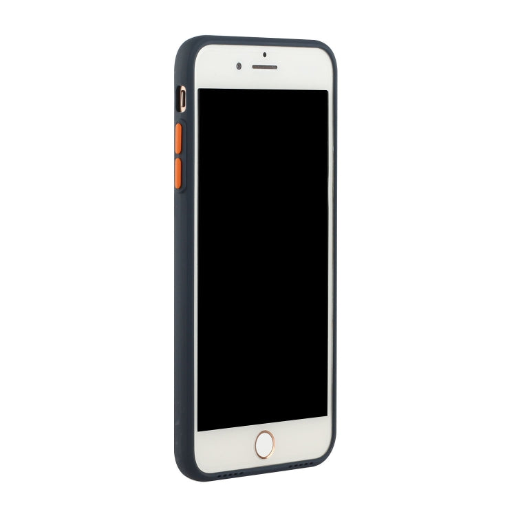Card Slot Design Shockproof TPU Protective Case For iPhone 8 & 7(Dark Blue) - More iPhone Cases by buy2fix | Online Shopping UK | buy2fix