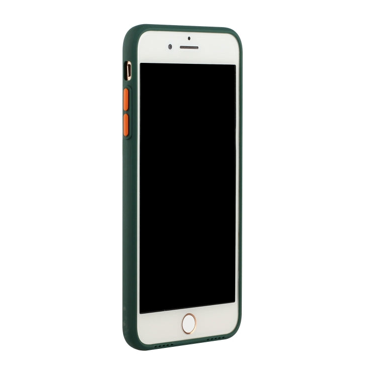Card Slot Design Shockproof TPU Protective Case For iPhone 8 & 7(Dark Green) - More iPhone Cases by buy2fix | Online Shopping UK | buy2fix