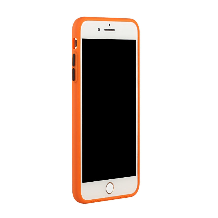 Card Slot Design Shockproof TPU Protective Case For iPhone 8 & 7(Orange) - More iPhone Cases by buy2fix | Online Shopping UK | buy2fix