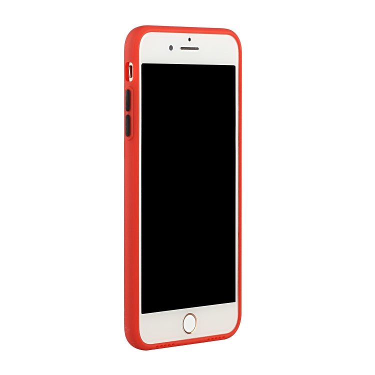 Card Slot Design Shockproof TPU Protective Case For iPhone 8 & 7(Red) - More iPhone Cases by buy2fix | Online Shopping UK | buy2fix